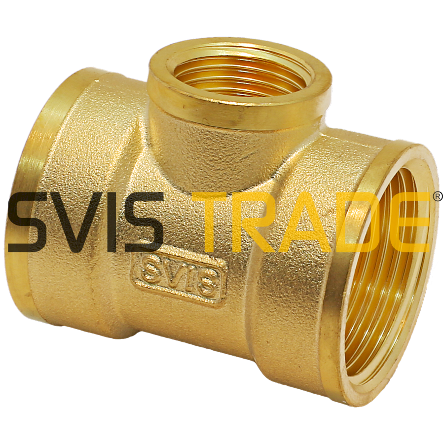 4675-mms130_11r Mosazný T-kus redukovaný 3/4