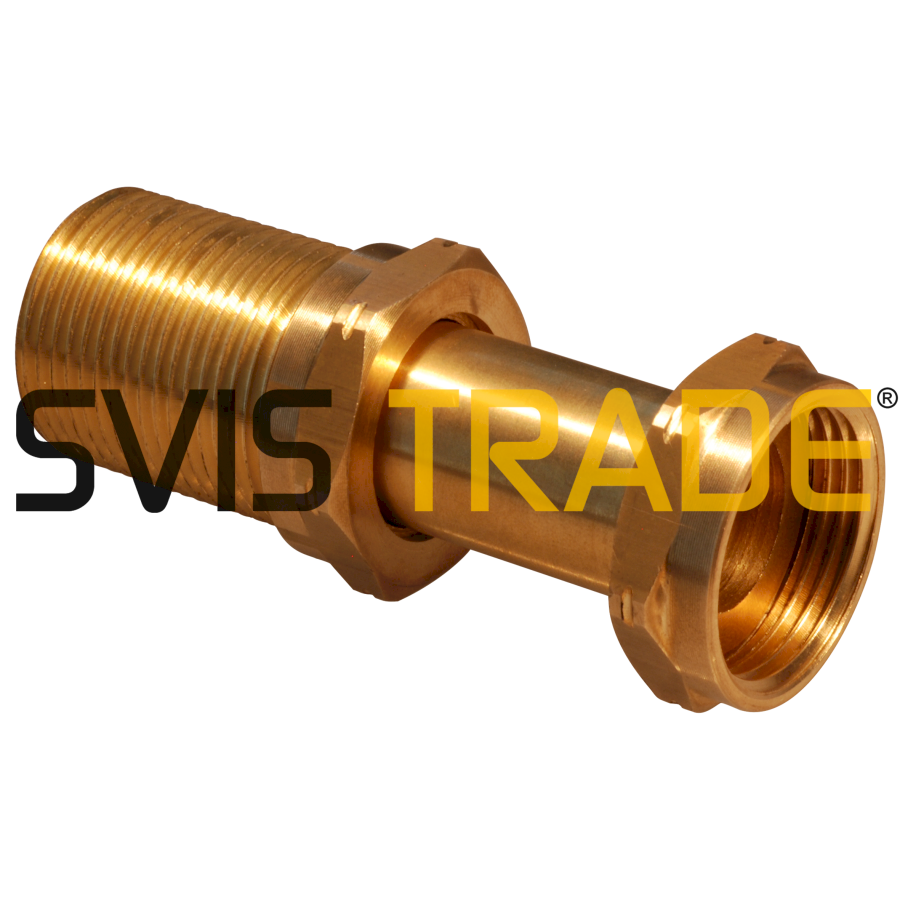 8946-mms334 Mosazné šroubení k vodoměru teleskopické 3/4