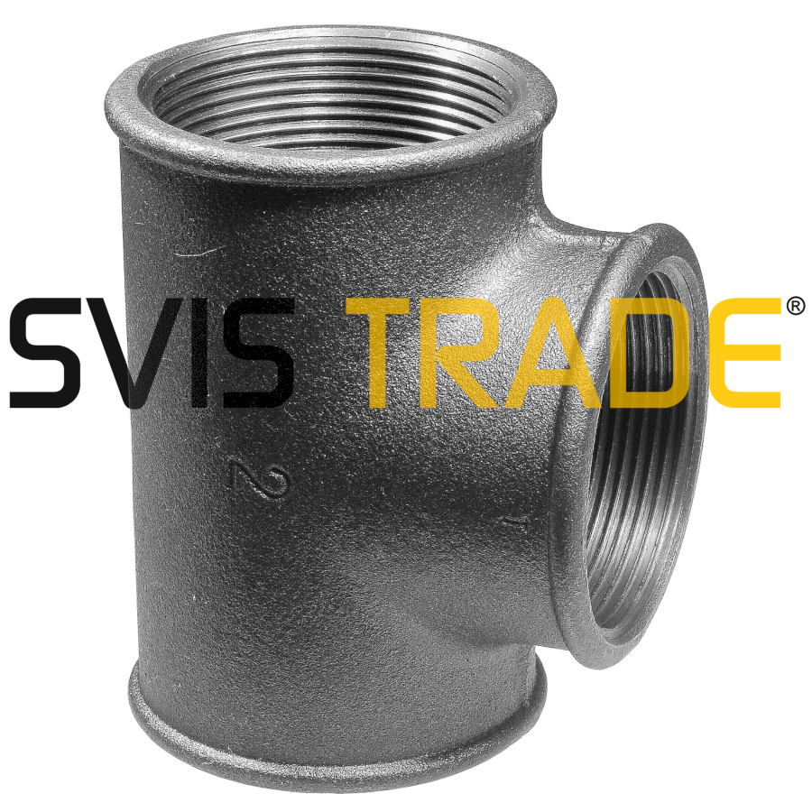 1048-fc130 Černý T-kus 3/4