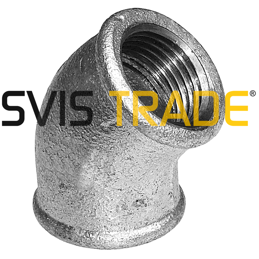 2130-fp120 Pozinkované koleno 45st 6/4