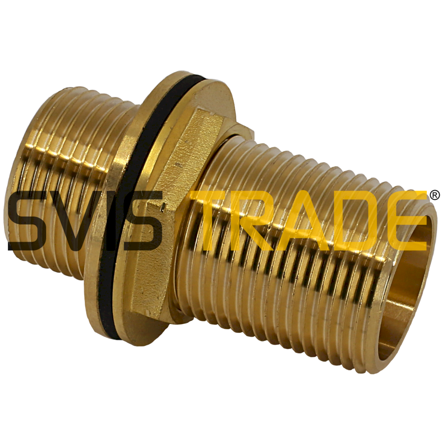 10008-mms542 Průchodka M k nádrži s opěrným kroužkem včetně těsnění 542 3/4