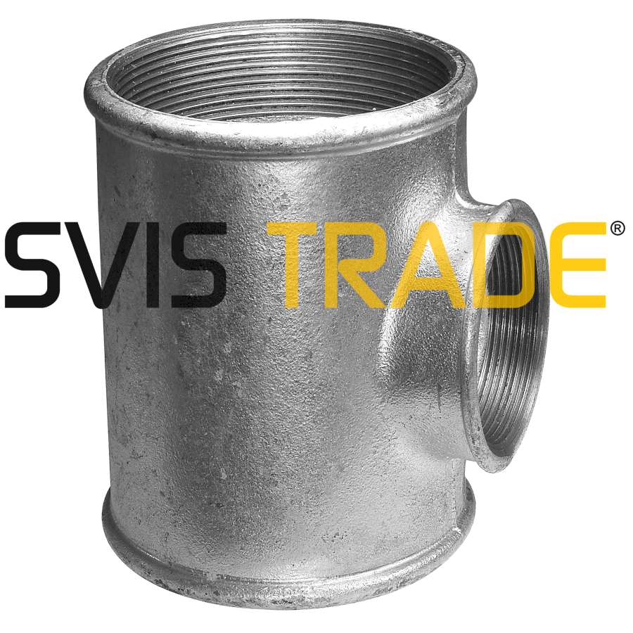 2168-fp130r Pozinkovaný T-kus redukovaný 3