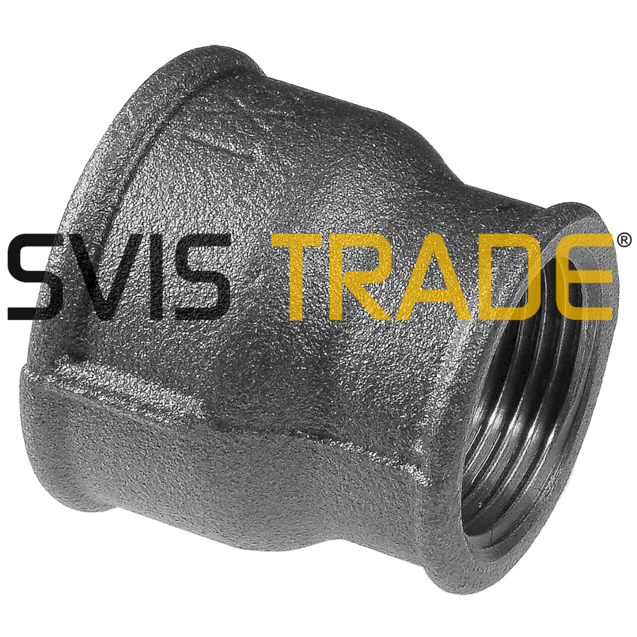 1092-fc240 Černý nátrubek redukovaný 2,5
