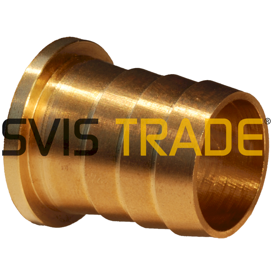 Mosazný hadičník - díl vyústek plochý 1/2