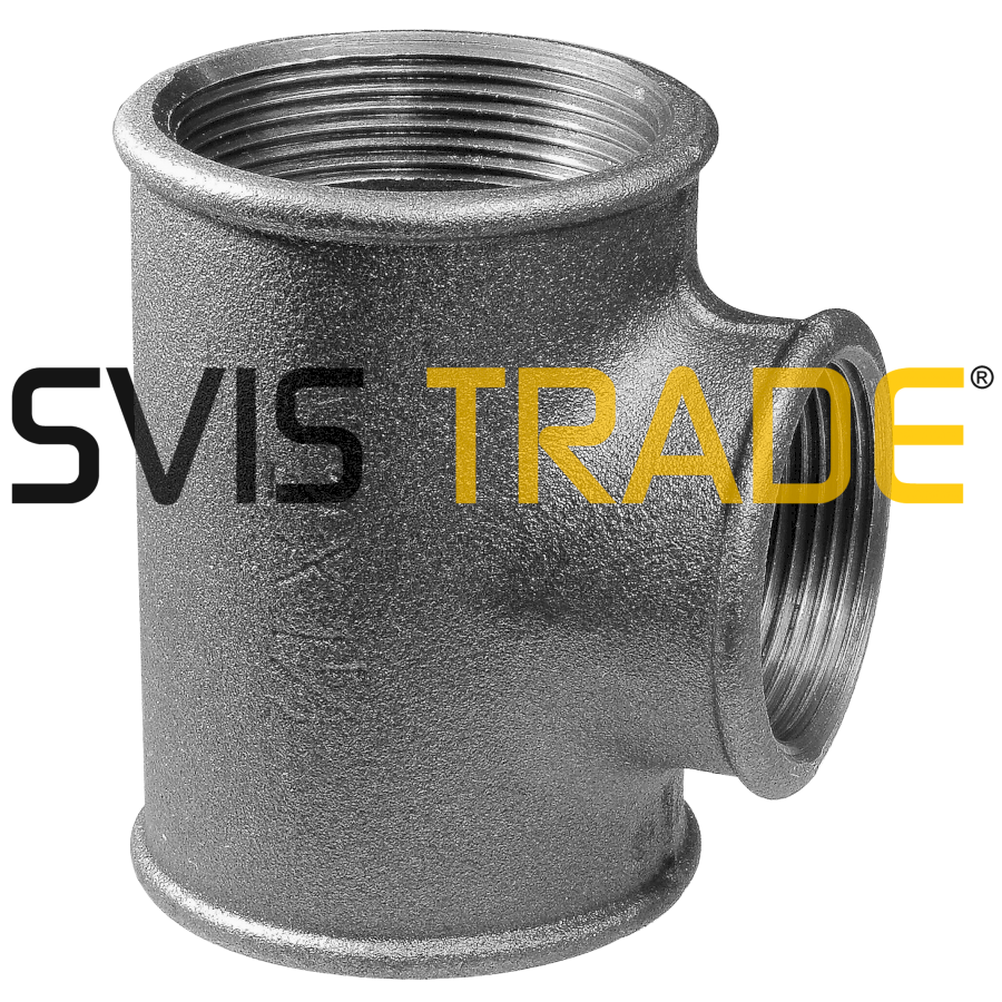 Černý T-kus redukovaný 2,5